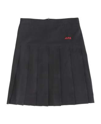 Stretch Pleated Skirt with Emb Logo